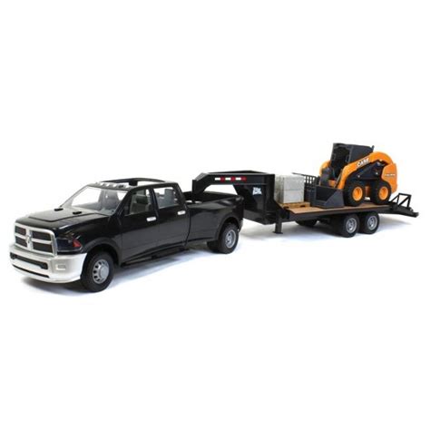 Tomy Big Farm Case Construction Ram Truck, Skid Loader